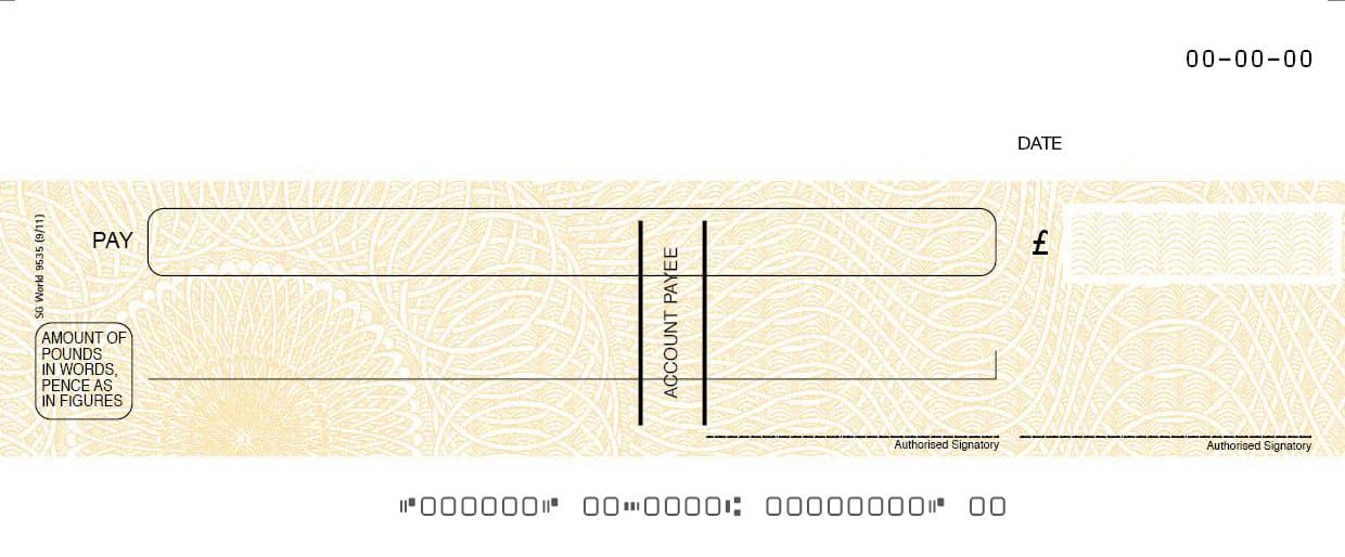 Yellow Fugitive Computer Cheque
