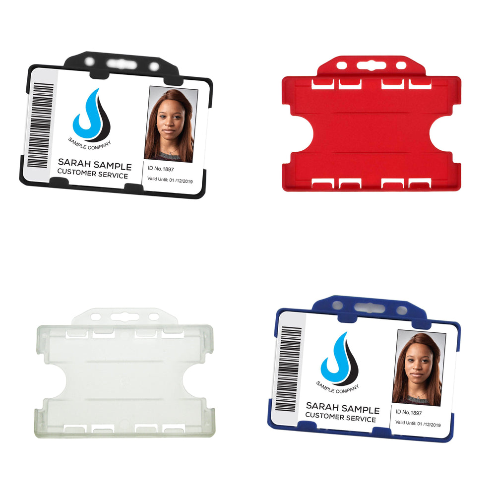 Coloured Double-Sided ID Card Holder (Packs of 10)