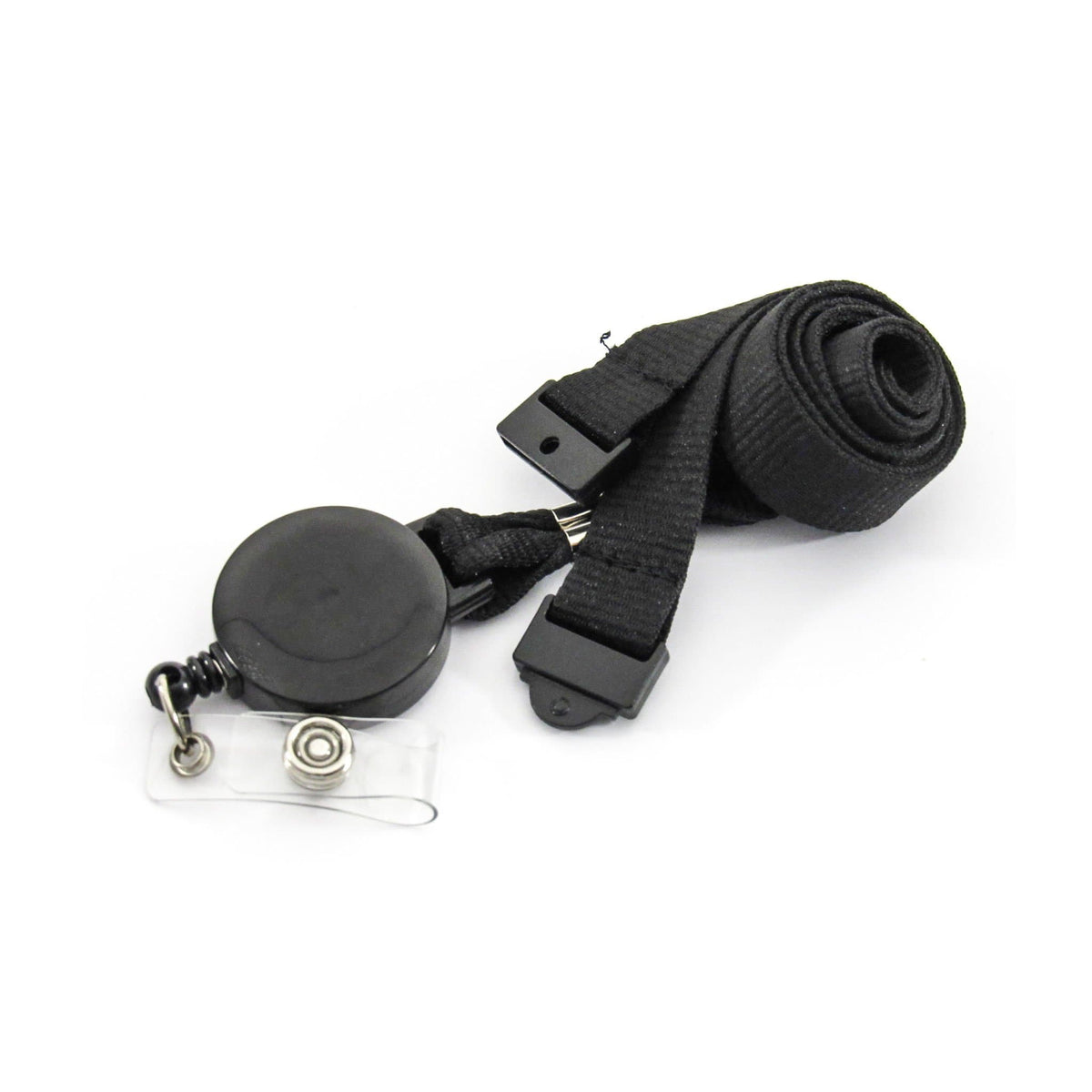 Black Combo Lanyard and Retractable Yo-Yo Badge Reel (Packs of 10) — SG  World