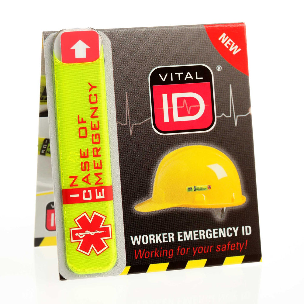 Worker Emergency ID Adhesive Tag