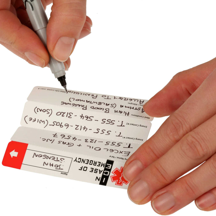 Paper contents of Worker Emergency ID  Tag with Window