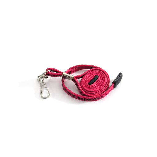Pink Lunchtime Supervisor Lanyard