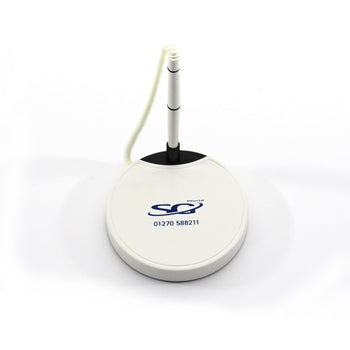 Pen with stand front view