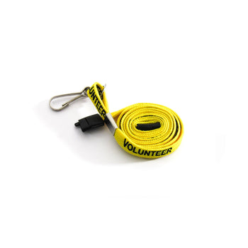Yellow Volunteer Lanyard
